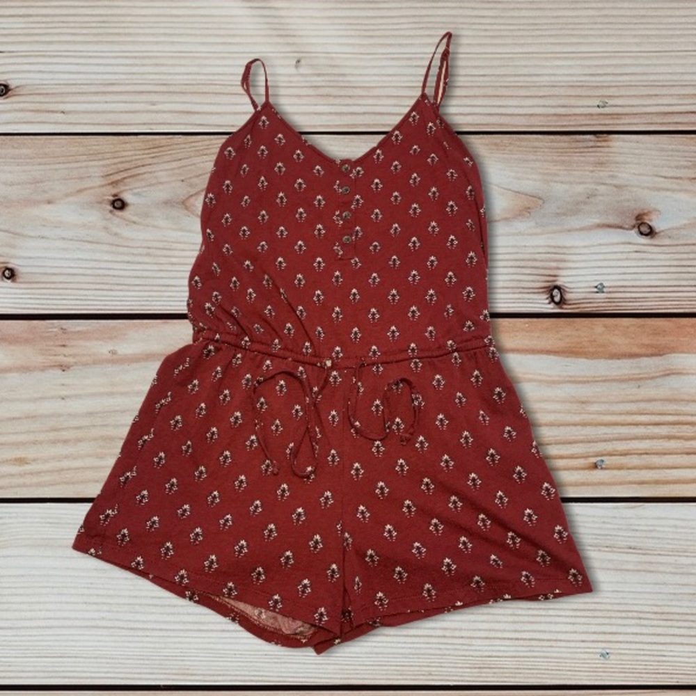 Burgundy Romper